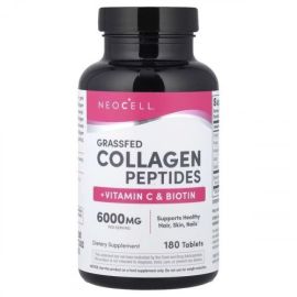 Grassfed Collagen Peptides + Vitamin C & Biotin NeoCell Grassfed Collagen Peptides + Vitamin C & Biotin - 180 tabletek