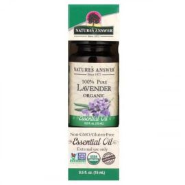 100% Pure Lavender Essential Oil Nature's Answer 15 ml.