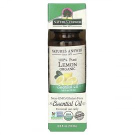 100% Pure Lemon Essential Oil Nature's Answer 15 ml.
