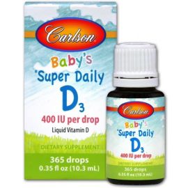 Baby's Super Daily D3 Carlson Labs 400 IU - 10 ml.