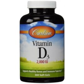 Vitamin D3 Carlson Labs 2000 IU - 360 softgels