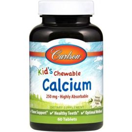 Kid's Chewable Calcium Carlson Labs 60 tabletek