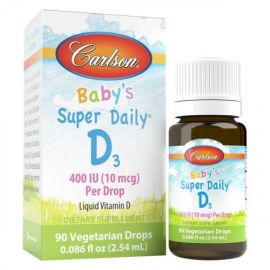 Baby's Super Daily D3 Carlson Labs 400 IU - 2.54 ml.