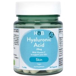 Hyaluronic Acid with Vitamin C Holland & Barrett 30 kapsułek
