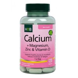 Calcium + Magnesium Holland & Barrett Zinc & Vitamin D - 120 tabletek (EAN 5059604469404)