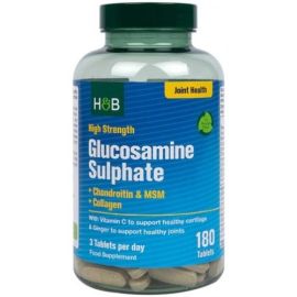 High Strength Glucosamine Sulphate + Chondroitin & MSM + Collagen Holland & Barrett 180 tabletek