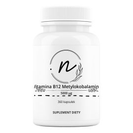 Witamina B12 Metylokobalamina 5000 mcg 360 kapsułek | NaturePRO