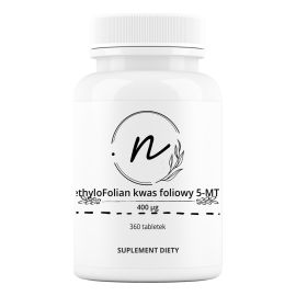 MethyloFolian kwas foliowy 5-MTHF 400 μg 360 tabletek | NaturePRO