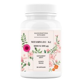 Witamina D3 + K2 5000 IU 200 μg 90 kapsułek | Manufaktura Witamin