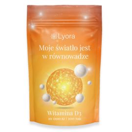 Witamina D3 10000 IU 100 tabletek | Lyora