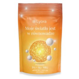 Witamina D3 4000 IU + Witamina K2 MK 100 mcg 100 softgels | Lyora