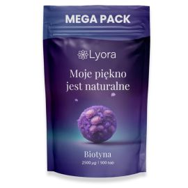 Biotyna 2500 mcg Mega Pack 500 tabletek | Lyora