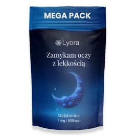 Melatonina 1 mg Mega Pack 500 tabletek | Lyora