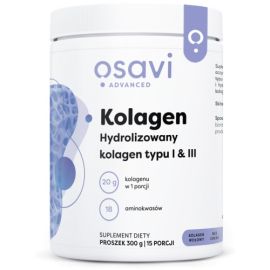 Kolagen Hydrolizowany Typu I & III Osavi Bezsmakowy - 300 grams