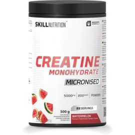Micronised Creatine Monohydrate Flavoured Skill Nutrition 500 grams Watermelon