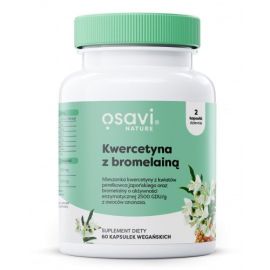 Kwercetyna z Bromelainą Osavi 60 vegan kapsułek