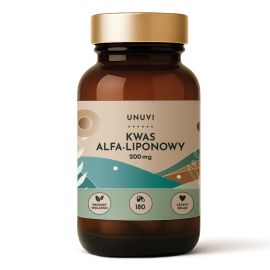 Kwas Alfa-Liponowy 200 mg 180 kapsułek wegetariańskich UNUVI