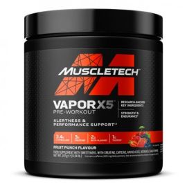 Vapor X5 Pre-Workout MuscleTech 247 - 252 grams Blue Razz Freeze