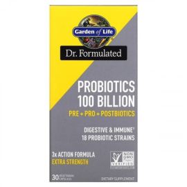 Dr. Formulated Probiotics 100 Billion Garden of Life 30 wegetariańskich kapsułek