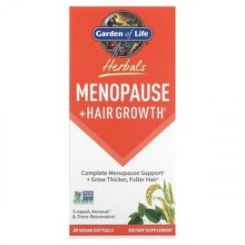 Herbals Menopause + Hair Growth Garden of Life 30 vegan softgels