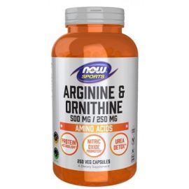 Arginine & Ornithine NOW Foods Arginine & Ornithine - 250 wegetariańskich kapsułek
