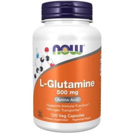 L-Glutamine NOW Foods 500mg - 120 wegetariańskich kapsułek