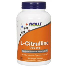 L-Citrulline NOW Foods 750mg - 180 wegetariańskich kapsułek