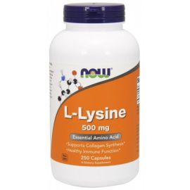 L-Lysine NOW Foods 500mg - 250 wegetariańskich kapsułek