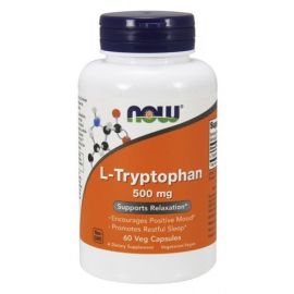 L-Tryptophan NOW Foods 500mg - 60 wegetariańskich kapsułek