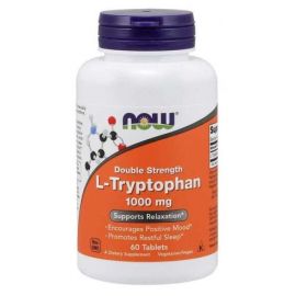 L-Tryptophan NOW Foods 1000mg Double Strength - 60 tabletek