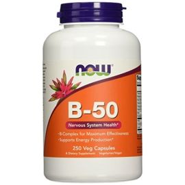 Vitamin B-50 NOW Foods Vitamin B-50 - 250 wegetariańskich kapsułek