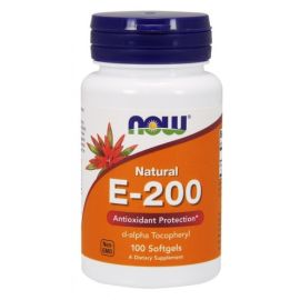 Vitamin E-200 NOW Foods 100 softgels