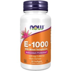 Vitamin E-1000 NOW Foods 50 softgels
