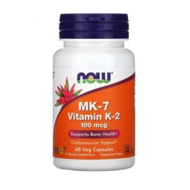 MK-7 Vitamin K-2 NOW Foods 100mcg - 60 wegetariańskich kapsułek