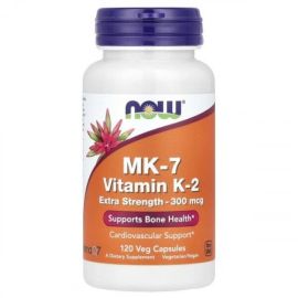 MK-7 Vitamin K-2 NOW Foods 300mcg Extra Strength - 120 wegetariańskich kapsułek