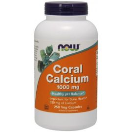 Coral Calcium NOW Foods 1000mg - 250 wegetariańskich kapsułek