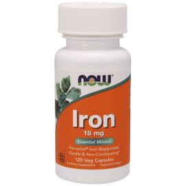 Iron NOW Foods 120 wegetariańskich kapsułek