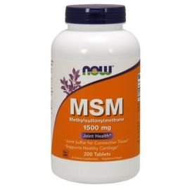 MSM Methylsulphonylmethane NOW Foods 1500mg - 200 tabletek