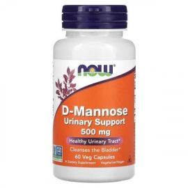 D-Mannose NOW Foods 500mg - 60 wegetariańskich kapsułek