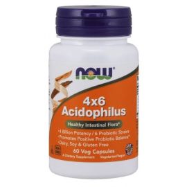 Acidophilus 4X6 NOW Foods 60 wegetariańskich kapsułek