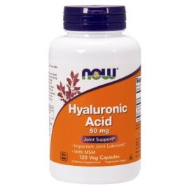 Hyaluronic Acid with MSM NOW Foods 50mg - 120 wegetariańskich kapsułek