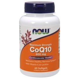 CoQ10 with Lecithin & Vitamin E NOW Foods 600mg - 60 softgels