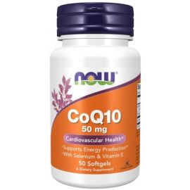 CoQ10 with Selenium & Vitamin E NOW Foods 50 softgels