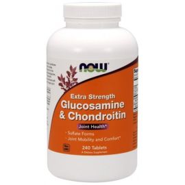 Glucosamine & Chondroitin Extra Strength NOW Foods 240 tabletek