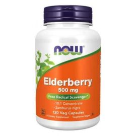 Elderberry NOW Foods 500mg - 120 wegetariańskich kapsułek