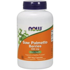 Saw Palmetto Berries NOW Foods 550mg - 250 wegetariańskich kapsułek