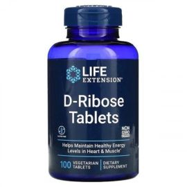 D-Ribose Tablets Life Extension 100 vegetarian tabs