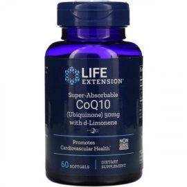 Super Absorbable CoQ10 with d-Limonene Life Extension 60 Softgels