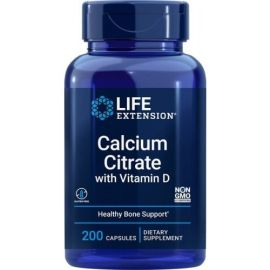 Calcium Citrate with Vitamin D Life Extension 200 wegetariańskich kapsułek