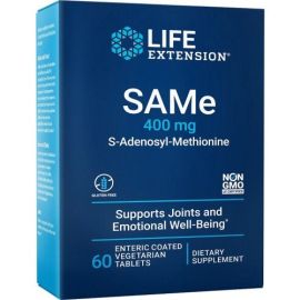 SAMe S-Adenosyl-Methionine Life Extension 60 enteric coated tabs